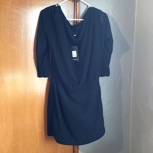 "Dolman Daze"  Black Mini Dress